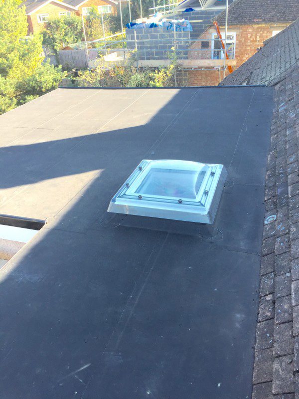 New EPDM rubber roof