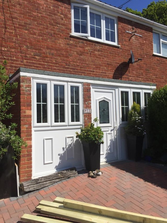 Flat roof porch conversion - Before