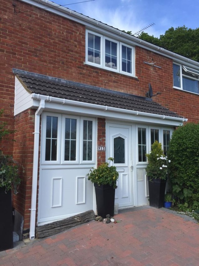 Flat roof porch conversion - After