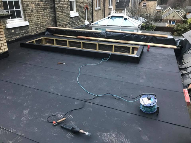 Flat Roof With Skylight