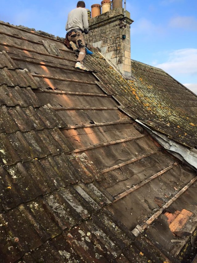 Mending broken roof - image 1 of 14