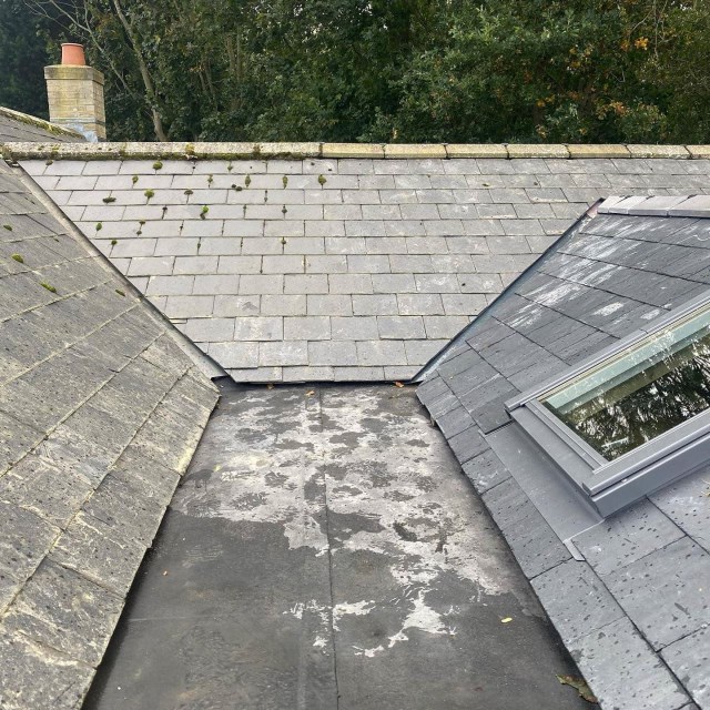 Skylight and roofing on a house in Huntingdon - 2