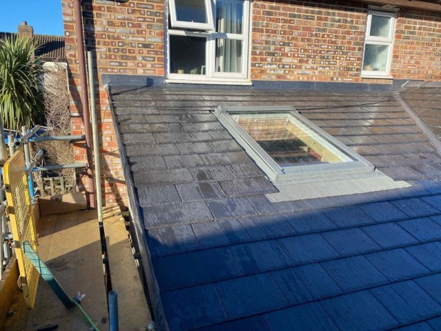 Slate roof and skylights installed in Baldock