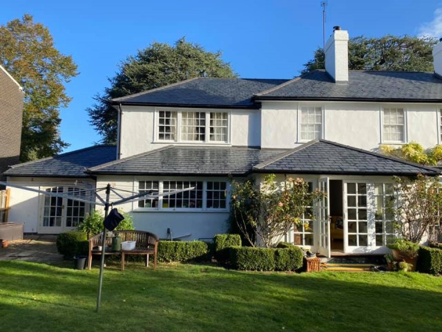 Slate roofing on extension - Hertfordshire