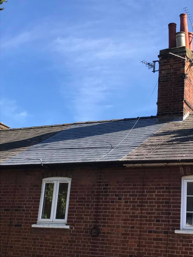 Slate Roof On Terraced House