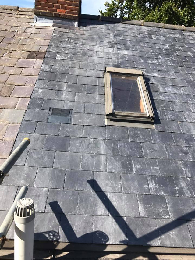 Slate Roof With Skylight