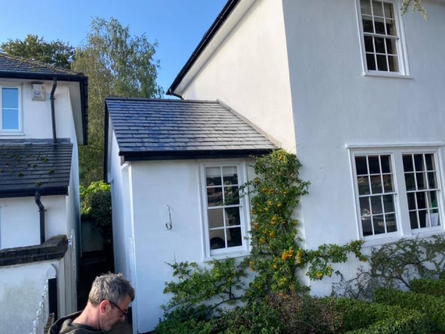 Slate roofing detail